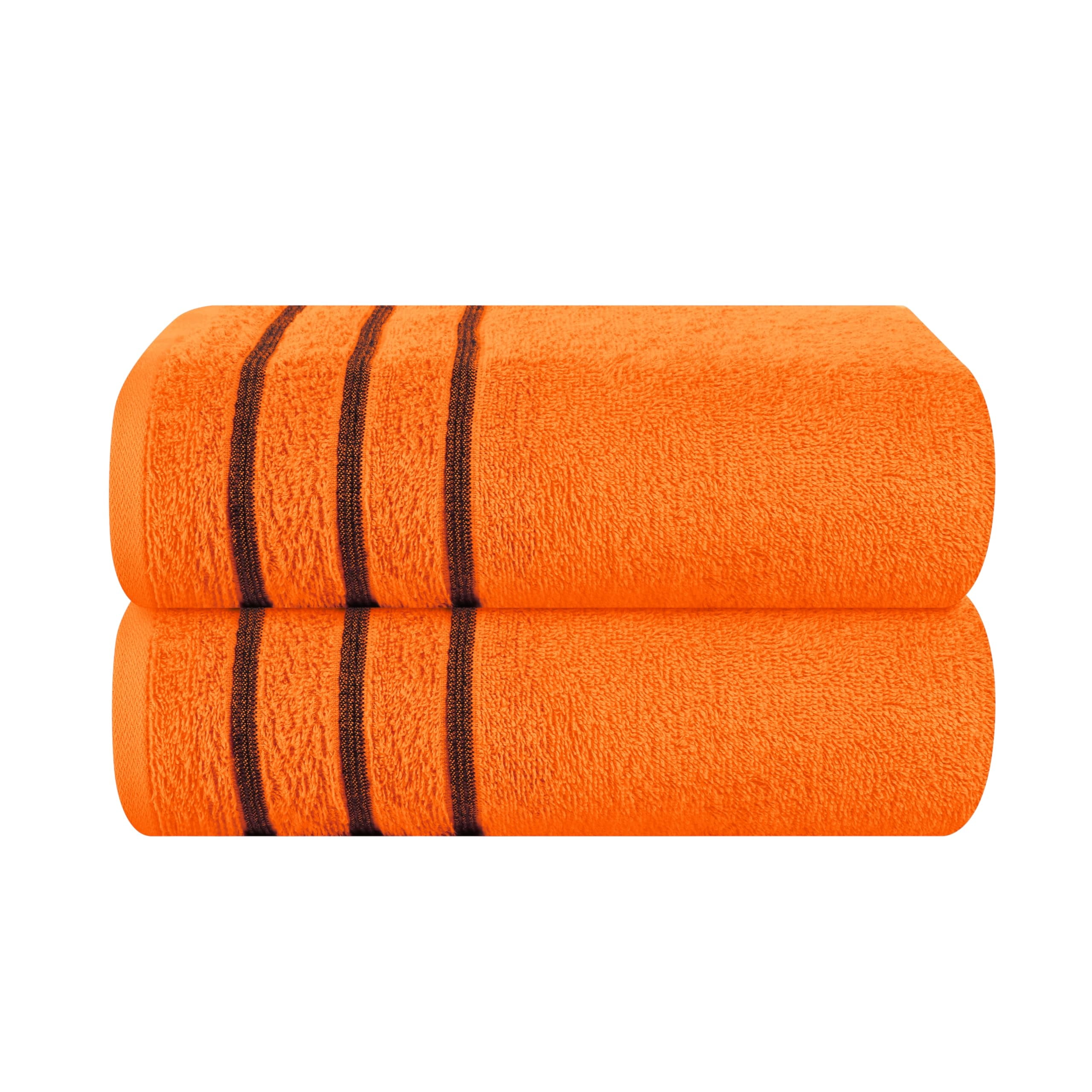 GLAMBURG 100% Premium Cotton 2 Pack Oversized Bath Towel Set 28x55 ...