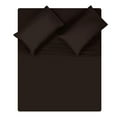 thumbnail image 1 of GLAMBURG California King Sheet Sets -Double Brushed Microfiber Bedding Set, 4 Piece Deep Pocket Bed Sheets Sets, Ultra Soft, Wrinkle Free, Quick Dry, Easy Care California King Sheets, Chocolate Brown, 1 of 5