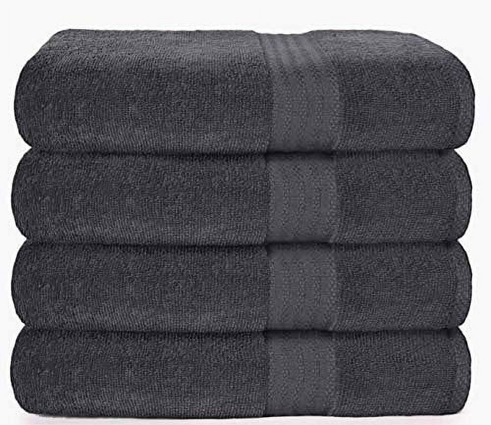  TowelFirst 5-Pack Extra-Absorbent Bath Towel Set - Large, 27x54  Inches, 100 Percent Cotton Bath Towels - Soft and Quick Drying - Best for  Bath, Pool and Guest Use, Get 2 12x12