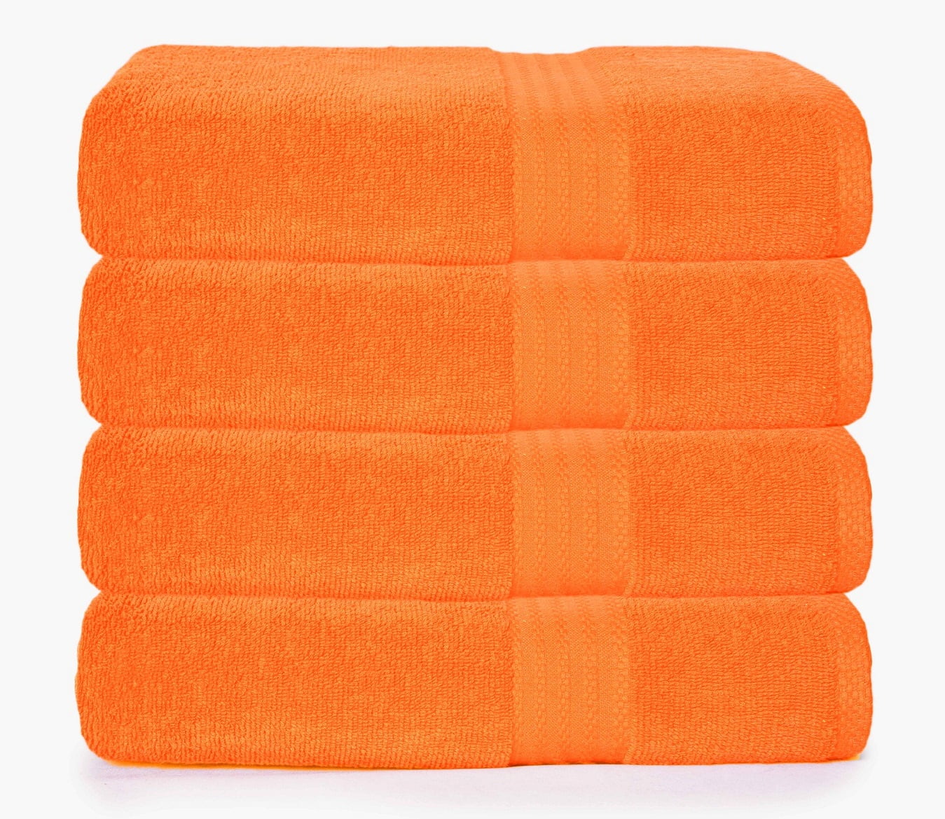 GLAMBURG Premium Cotton 4 Pack Bath Towel Set 100 Pure Cotton, Ultra