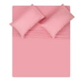 thumbnail image 1 of GLAMBURG Queen Sheet Set - Double Brushed Microfiber Bedding Set Queen, 4 Piece Deep Pocket Queen Sheet - Ultra Soft, Easy-Fit, Wrinkle Free, Quick Dry, Easy Care Queen Sheets - Rose, 1 of 5