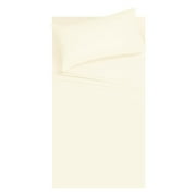 GLAMBURG Queen Sheet Set - Double Brushed Microfiber Bedding Set Queen, 4 Piece Deep Pocket Queen Sheet - Ultra Soft, Easy-Fit, Wrinkle Free, Quick Dry, Easy Care Queen Sheets - Ivory