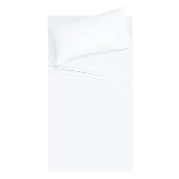 GLAMBURG Twin XL Sheet Set - Double Brushed Microfiber Twin XL Bedding Set, 3 Piece Deep Pocket Twin XL Sheet - Ultra Soft, Easy-Fit, Wrinkle Free, Quick Dry, Easy Care Twin XL Sheets - White