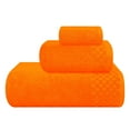 thumbnail image 1 of GLAMBURG Ultra Soft 3 Pack Cotton Towel Set, Contains a Bath Towel 28x55 inch, a Hand Towel 16x24 inch & a Wash Coth 12x12 inch, Ideal Everyday use, Compact & Lightweight - Orange, 1 of 6