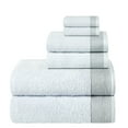 thumbnail image 1 of GLAMBURG Ultra Soft 6 Pack Cotton Towel Set, Contain 2 Bath Towels 28x55 inches, 2 Hand Towels 16x24 inches & 2 Wash Coths 12x12 inches, Compact Lightweight Quickdry Towel Set for Everyday use- White, 1 of 8