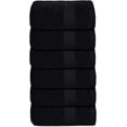 thumbnail image 1 of GLAMBURG Ultra Soft 6-Piece Hand Towel Set 16x28 - 100% Ringspun Cotton - Durable & Highly Absorbent Hand Towels - Ideal for use in Bathroom, Kitchen, Gym, Spa & General Cleaning - Black, 1 of 6