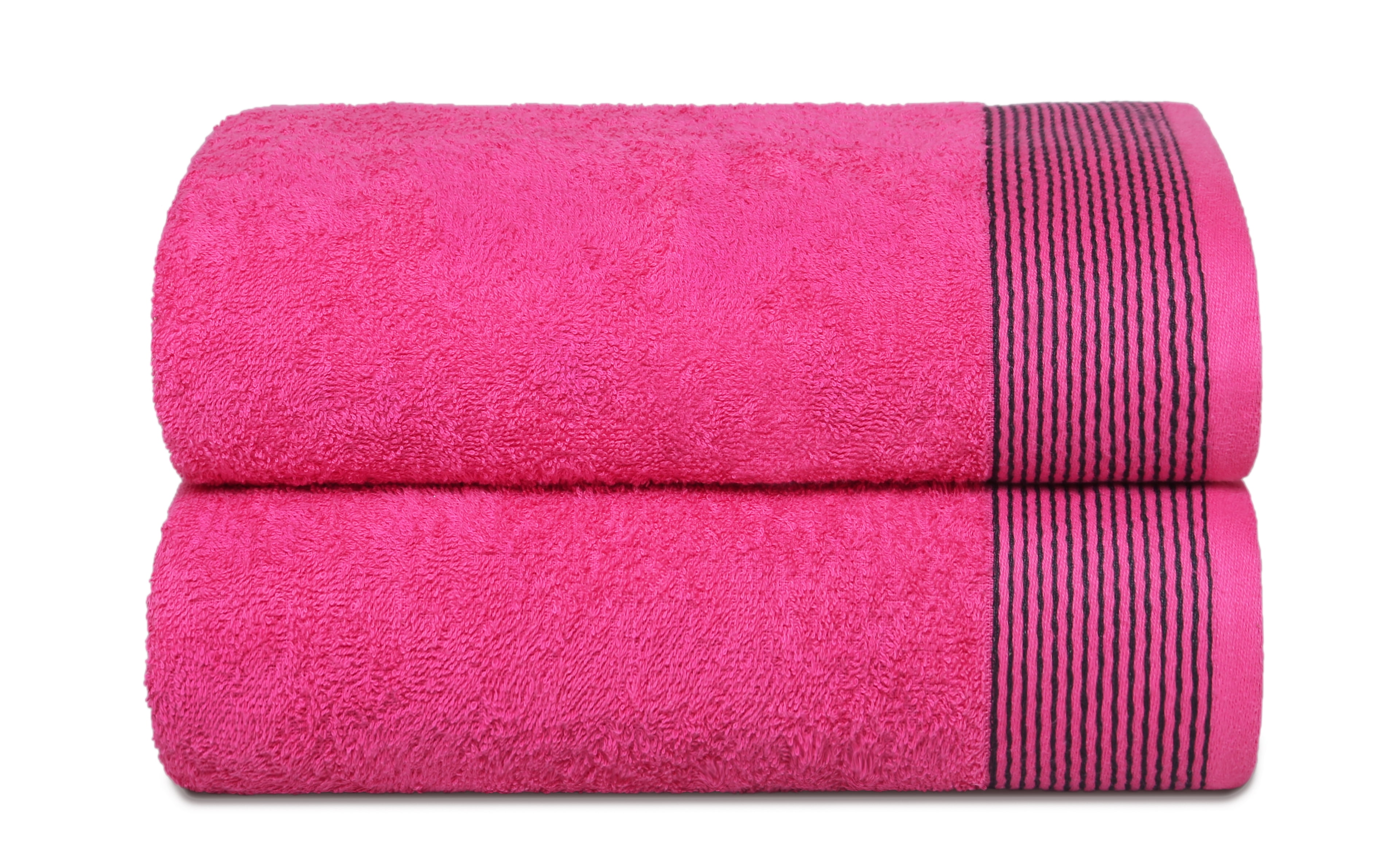 GLAMBURG 2 Pack Oversized Bath Towels, 100 Cotton, Quick Dry, 28x55