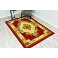 thumbnail image 1 of GLAMOUR 3D Hand Carved Traditional Design 206 Red Rug Oriental Floral VERY THICK!, 1 of 10