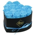 thumbnail image 1 of GLAMOUR BOUTIQUE 16-Piece Forever Flowers Heart Shape Box - Preserved Roses, Immortal Roses That Last A Year - Eternal Rose Preserved Flowers for Delivery Prime Mothers Day & Valentines Day - Tiffany, 1 of 9