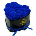 thumbnail image 1 of GLAMOUR BOUTIQUE 16-Piece Forever Flowers Heart Shape Box - Preserved Roses, Immortal Roses That Last A Year - Eternal Rose Preserved Flowers for Delivery Prime Mothers Day & Valentines Day - Blue, 1 of 8