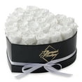thumbnail image 1 of GLAMOUR BOUTIQUE 27-Piece Forever Flowers Heart Shape Box - Preserved Roses, Immortal Roses That Last A Year - Eternal Rose Preserved Flowers for Delivery Prime Mothers Day & Valentines Day - White, 1 of 9