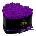 thumbnail image 1 of GLAMOUR BOUTIQUE 27-Piece Forever Flowers Heart Shape Box - Preserved Roses, Immortal Roses That Last A Year - Eternal Rose Preserved Flowers for Delivery Prime Mothers Day & Valentines Day - Purple, 1 of 9