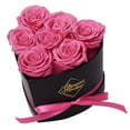 thumbnail image 1 of GLAMOUR BOUTIQUE 7-Piece Forever Flowers Heart Shape Box - Preserved Roses, Immortal Roses That Last A Year - Eternal Rose Preserved Flowers for Delivery Prime Mothers Day & Valentines Day - Pink, 1 of 9