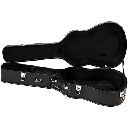 GLARRY 41" Acoustic Dreadnought Guitar Hardshell Carrying Case Microgroove Flat Guitar Case (Yellow)