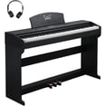 thumbnail image 1 of GLARRY Digital Piano 88 Keys Heavy Hammer Keyboard, with LCD Display and Headphone, Triple Pedals, Beginner Friendly, Supports MIDI Connect, Classic Upright Design (Matte Black), 1 of 9