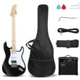 thumbnail image 1 of GLARRY Electric Guitar, 39" Full Size Electric Guitar Kit with HSS Pickup Coil Split for Beginner, 20W Amp and Accessories Pack Guitar Bag (Black), 1 of 6