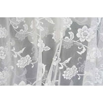 GLASGOW Lace Netting Material 55 Inch in Width | Home Decor, Ivory / Sample 3x3 Inch