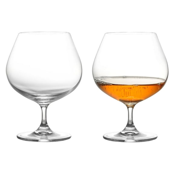 GLASKEY 22oz Large Brandy Snifter Glasses Set of 2,Crystal Cognac Glasses for Cognac,Brandy,Whiskey,Dishwasher Safe,Perfect for Home,Restaurants and Party