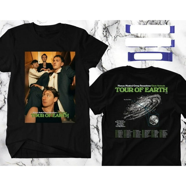 GLASS ANIMALS TOUR OF EARTH 2024, GLASS ANIMALS TOUR, UNISEX TEE