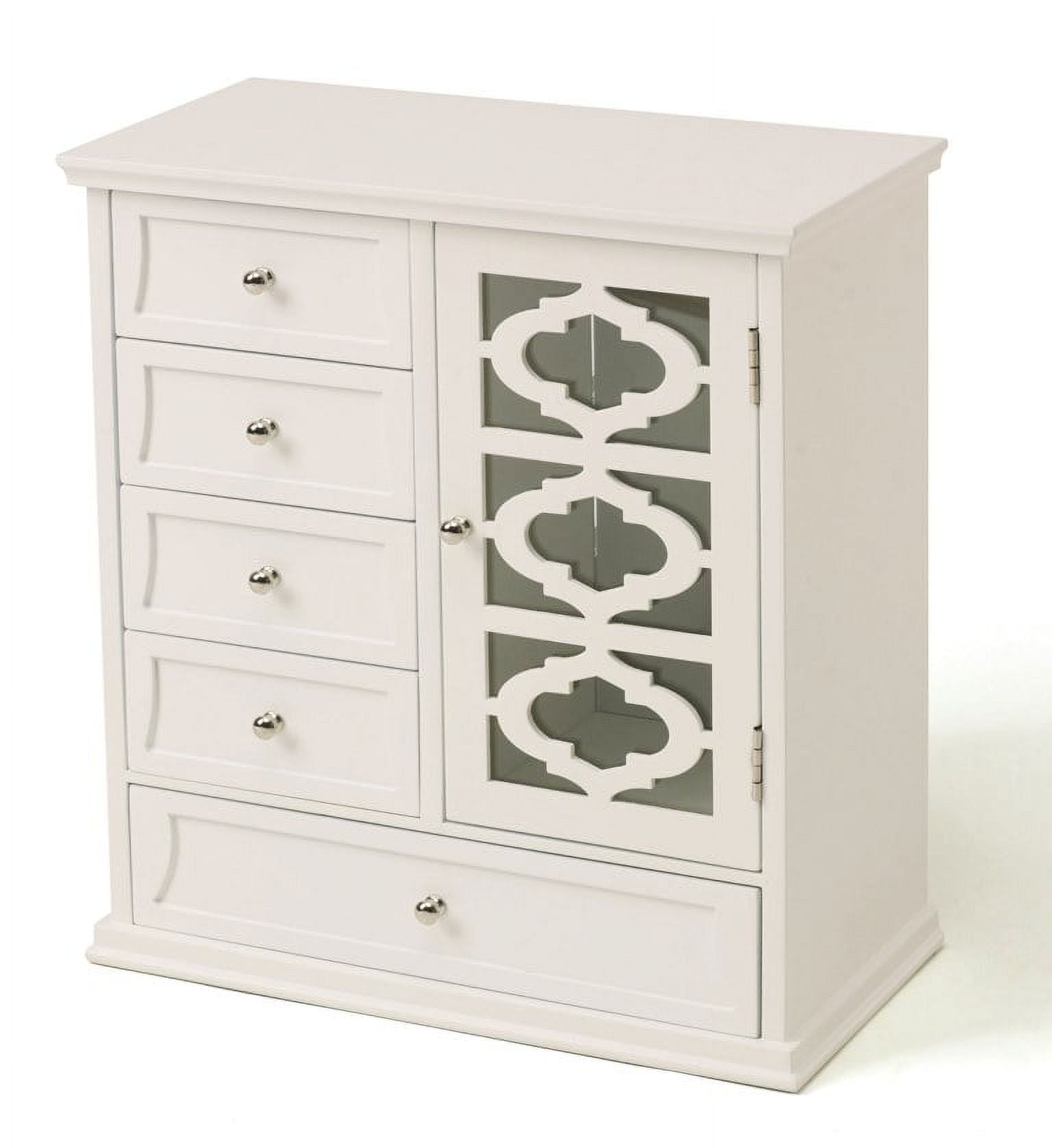 GLASS FRONT DOOR JEWELRY BOX