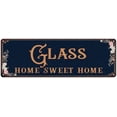 thumbnail image 1 of GLASS Home Sweet Home Victorian Look 8x24 Metal Sign 108240046315, 1 of 1