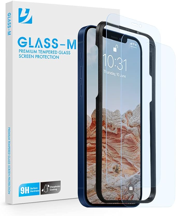 GLASSM [2 Pack] AntiBlue Light Screen Protector for iPhone 12 Mini