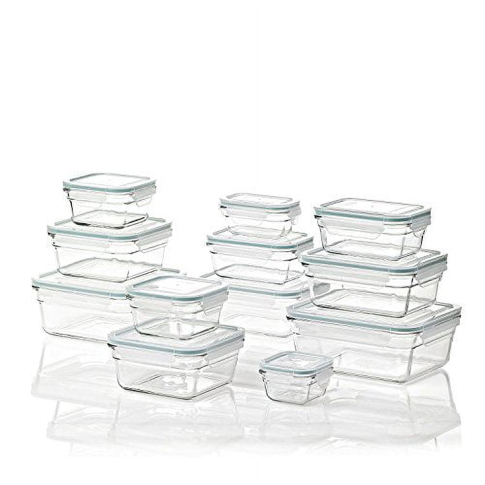 GLASSLOCK Air Tight Glass Lunch Container Glass Food Storage Set 24-Piece - Walmart.com