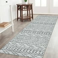 GLATTICE Runners for Hallways 2x7 Grey Washable Moroccan Runner Rug Non