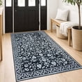 thumbnail image 1 of GLATTICE Entryway Rugs 3x5 ft Washable Area Rug Super Soft Rug Non Slip Rubber Backed Entry Rug for Kitchen Bedroom Office Living Room, Charcoal Black White, 1 of 7