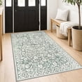 thumbnail image 1 of GLATTICE Entryway Rugs 3x5 ft Washable Area Rug Super Soft Rug Non Slip Rubber Backed Entry Rug for Kitchen Bedroom Office Living Room,, Taupe Beige with Ivory Hues,Sage Green Grey, 1 of 7