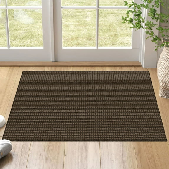 GLATTICE Runners for Hallways 2.6x12 Washable Runners Non-Slip Soft Vintage Black Hallway Rug Runner Boho Print Distressed Ultra Soft Thin Floor Carpet for Entryway Bathroom Laundry Room Foyer