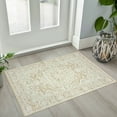 thumbnail image 1 of GLATTICE Small Area Rug 2x3 Beige Washable Entryway Rug Non-Slip Ultra Soft Printed Oriental Floral Rug Doormat Small Accent Rug Farmhouse Kitchen Throw Rug for Entrance, 1 of 7