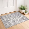 thumbnail image 1 of GLATTICE Indoor Doormat 2x3 Small Area Rugs Washable 2x3 Front Door Mat Entrance Doormat Non Slip Rubber Backed Entryway Rug for Entry Kithen Bedroom, Gray Ivory, 1 of 6