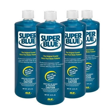 GLB 71205-SP-04BX Super Blue Pool Clarifier, 128-Ounces