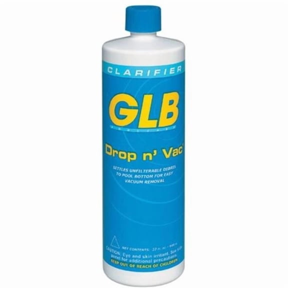 GLB GL71408AEACH 1 qt Drop-N-Vac Non Alum Flocculent Pool Water Clarifier