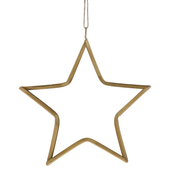 Gold Glass Star Christmas Ornament, 5", by Holiday Time
