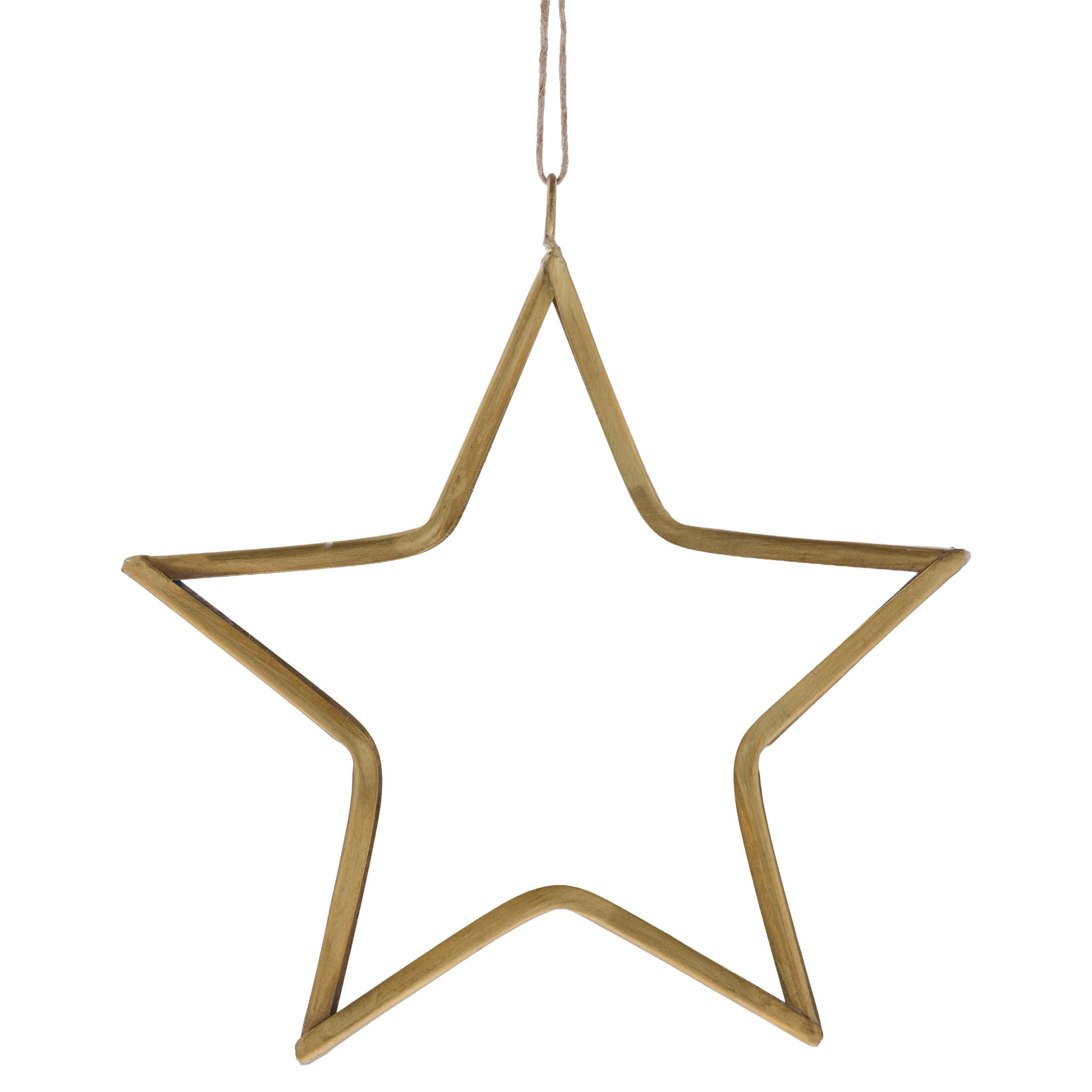 Gold Glass Star Christmas Ornament, 5", by Holiday Time
