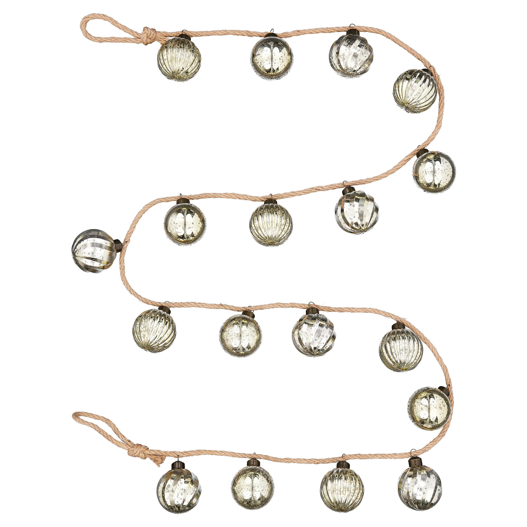 My Texas House Shatterproof Ornament Christmas Garland, Gold, 6'