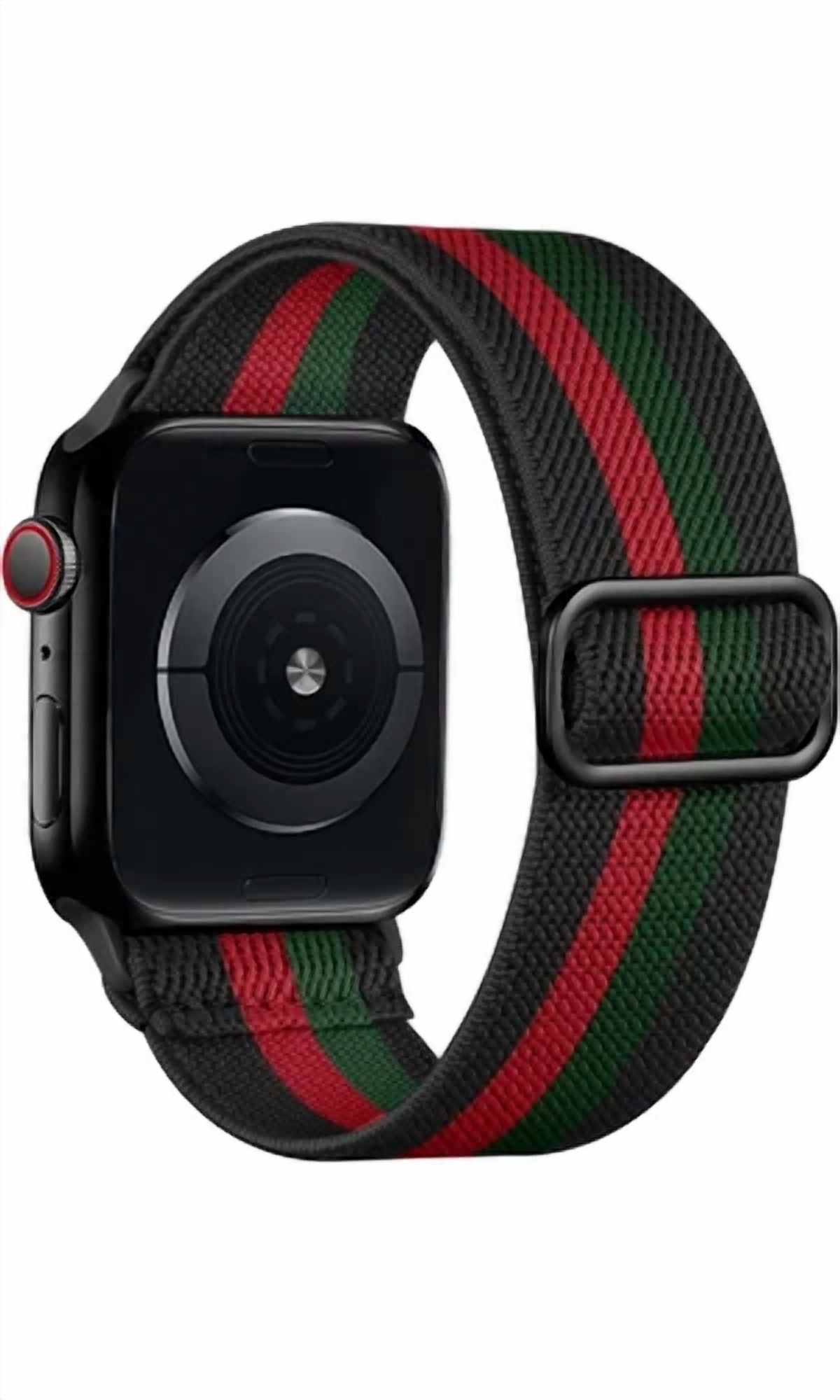 GLEAM- Apple Watch Band 42/44/45/49Mm (Black/Red/Dark Green)