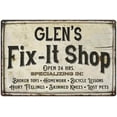 thumbnail image 1 of GLEN'S Fix-It Shop Sign Grandpa Dad Wall Décor Gift 12x18 Metal 112180006191, 1 of 1