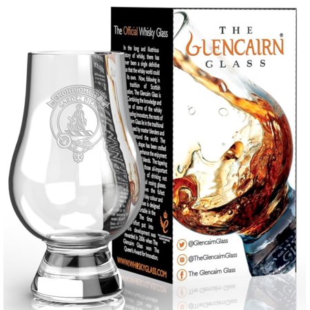 GLENCAIRN CLAN MONTGOMERY ETCHED SINGLE MALT SCOTCH WHISKY TASTING GLASS