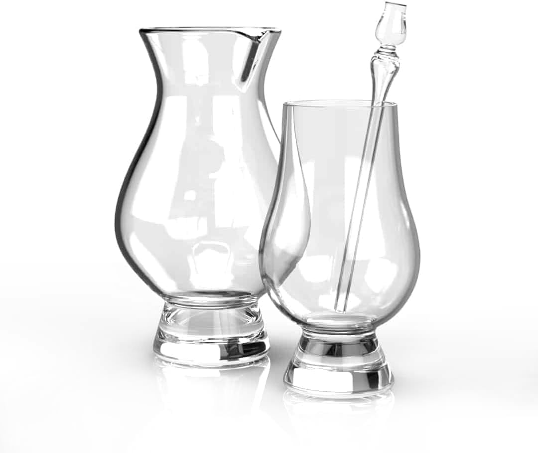 Glencairn Pipette Bundle - Glencairn Glass, Pipette, and Handleless Water Jug