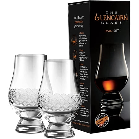 GLENCAIRN THE DIAMOND CUT TWIN PACK SCOTCH WHISKY TASTING GLASSES