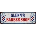 thumbnail image 1 of GLENN'S Barber Shop Hair Salon Gift Metal Sign Retro 6x18 206180031194, 1 of 1