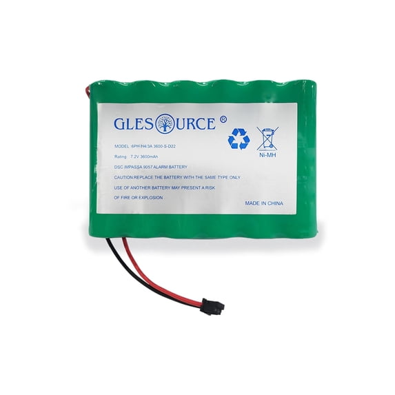 GLESOURCE 7.2V Battery Compatible with DSC IMPASSA 9057 Home Security System Alarm Control Panel (1 Pack)