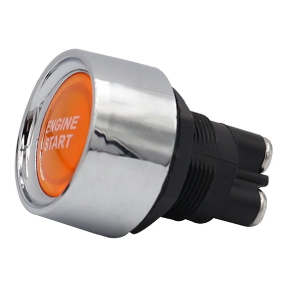GLFILL 12V/24V 50A Car Engine Start Push Button Keyless Start Button Ignition Starter