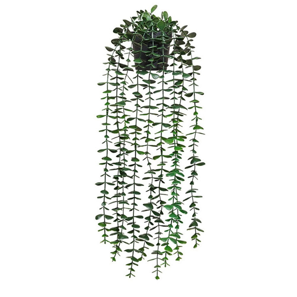 GLFILL Artificial Green Hanging Vine Potted Plant in/Outdoor Shelf