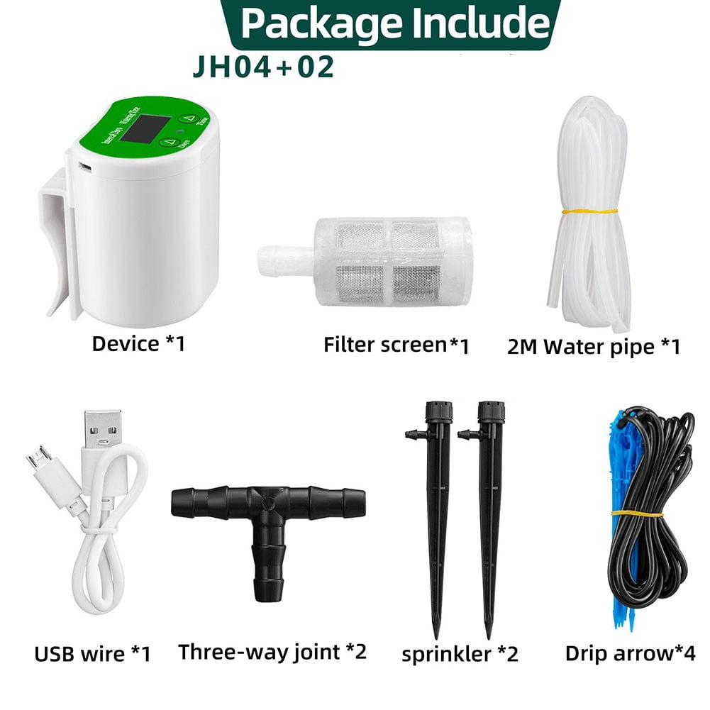 GLFILL Automatic Drip Irrigation System Timer Controller Garden Plant Self Watering Kit