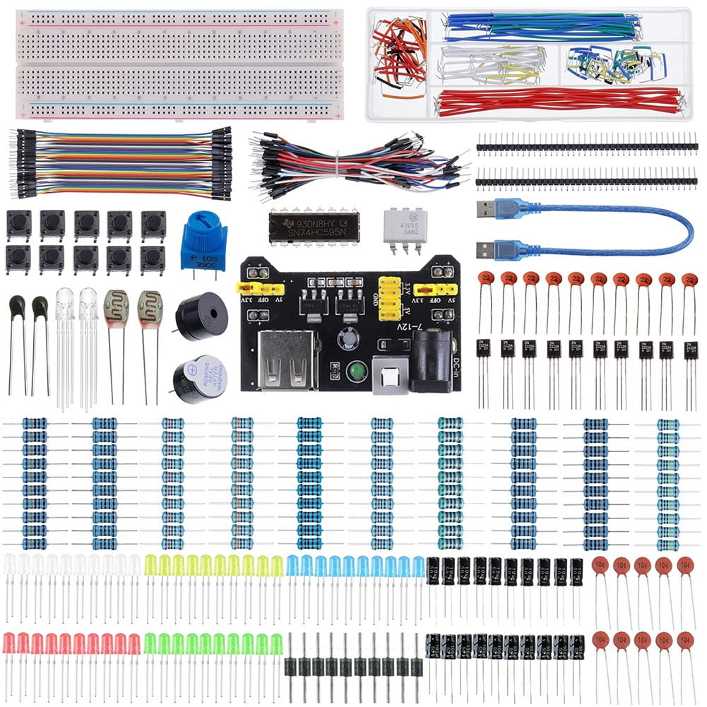 GLFILL Electronics Component Fun Kit 830 tiePoints Breadboard