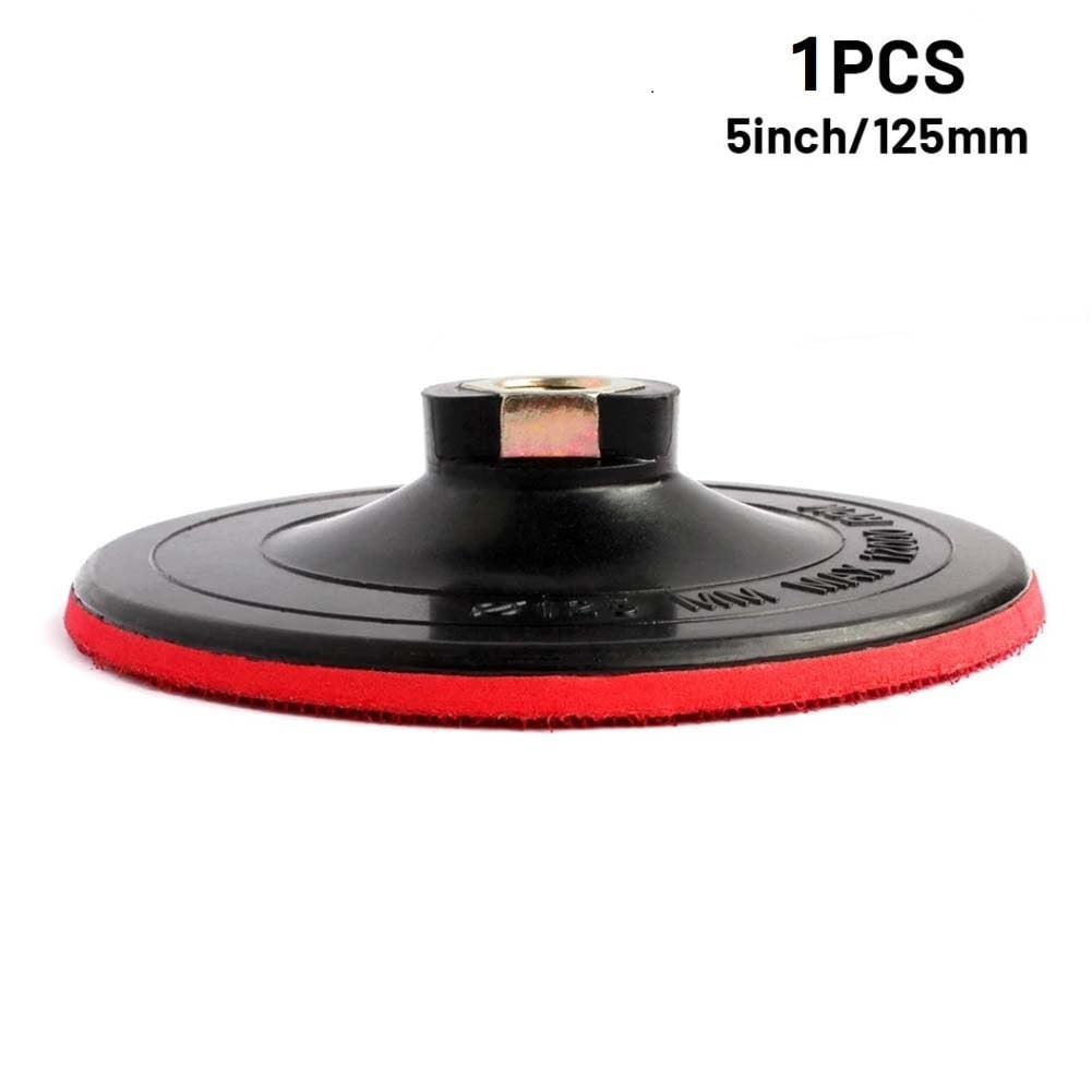 GLFILL Hook & Loop 125Mm Rubber Backing Pad For Angle Grinder Sander